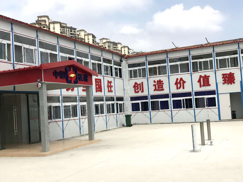 Double slope prefabricated house 004