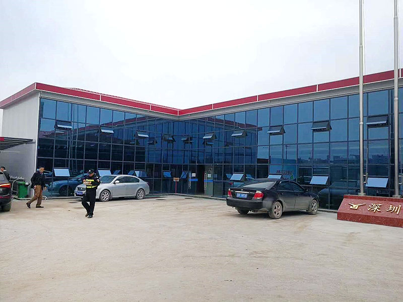 Double slope prefabricated house 006